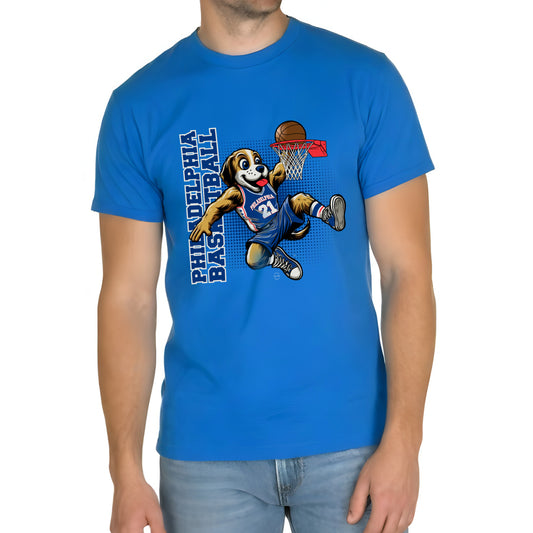 Philadelphia Royal Blue Basketball Fan Mascot T-Shirt
