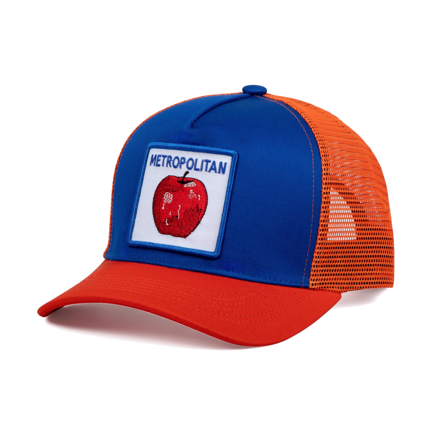 New York M Baseball Cap - Patch Netted Snapback Adjustable Trucker Hat