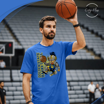 Golden State Royal Blue Basketball Fan Mascot T-Shirt