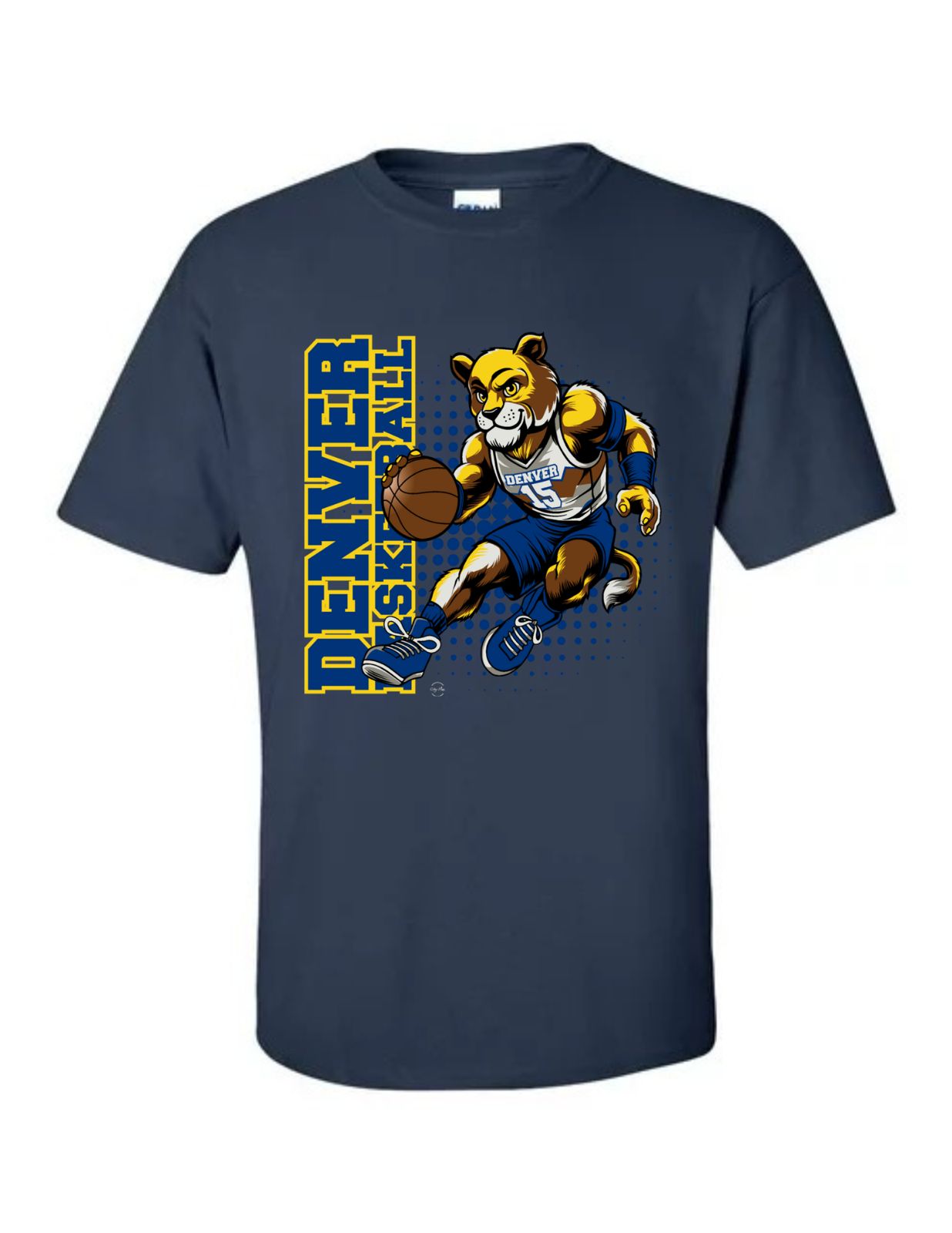 Denver Navy Basketball Fan Mascot T-Shirt