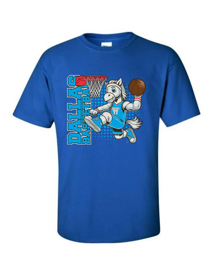 Dallas Royal Blue Basketball Fan Mascot T-Shirt