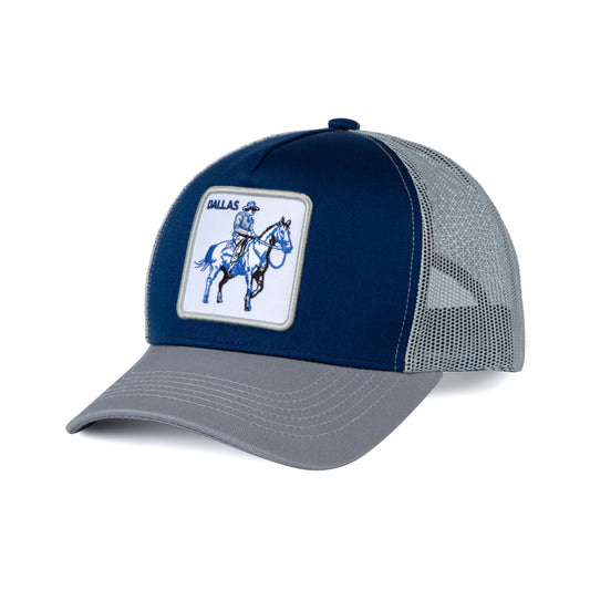 Dallas Football - Baseball Cap - Patch Netted Snapback Adjustable Trucker Hat