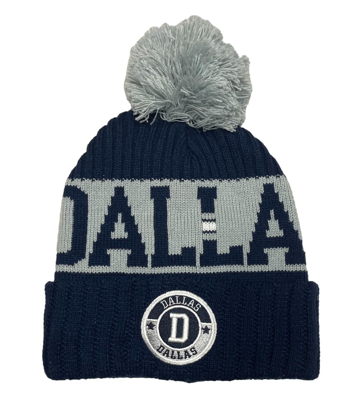 Dallas Knit Pom Pom Beanie Hat