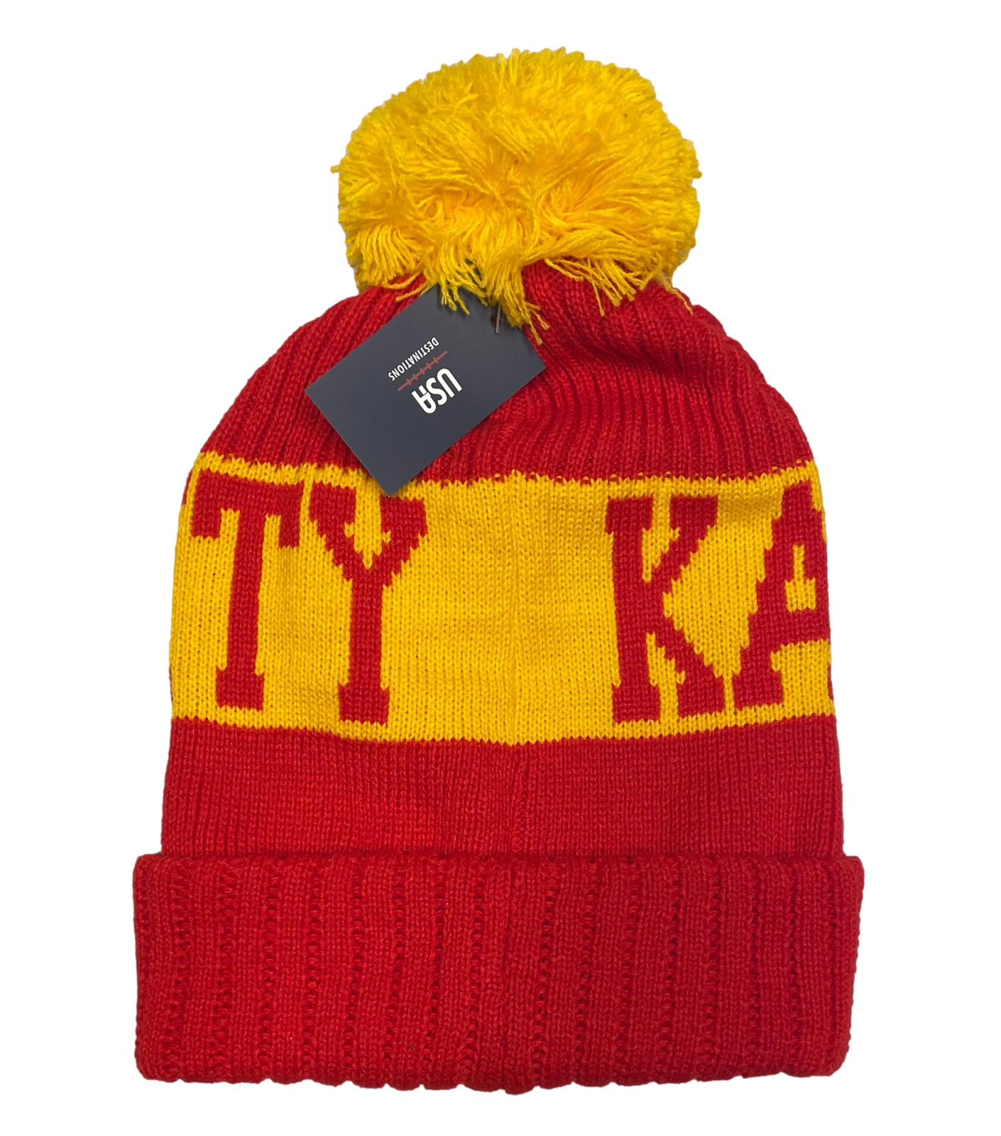 Kansas City Knit Pom Pom Beanie Hat