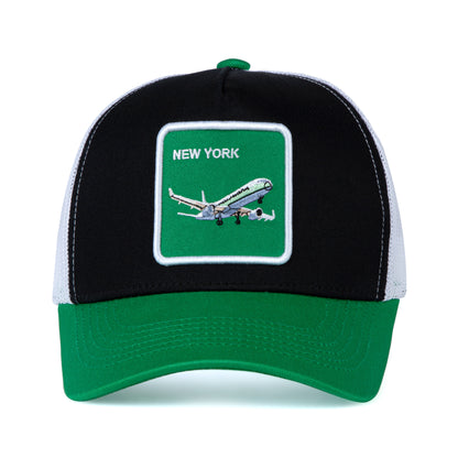 New York Football - Baseball Cap - Patch Netted Snapback Adjustable Trucker Hat