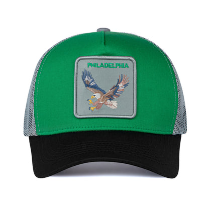 Philadelphia Football - Baseball Cap - Patch Netted Snapback Adjustable Trucker Hat