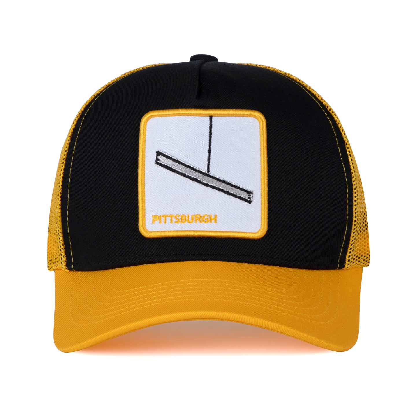 Pittsburgh Football - Baseball Cap - Patch Netted Snapback Adjustable Trucker Hat