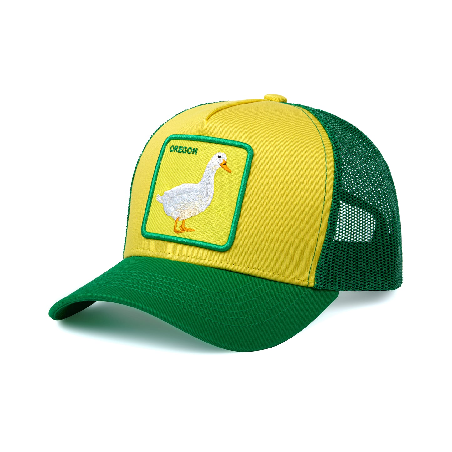 Oregon College Baseball Cap - Patch Netted Snapback Adjustable Trucker Hat